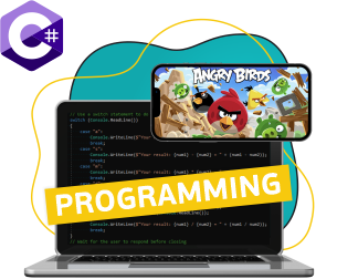 Программирование на C#. Удивительный мир 2D-игр - Школа программирования для детей, компьютерные курсы для школьников, начинающих и подростков - KIBERone г. Серов